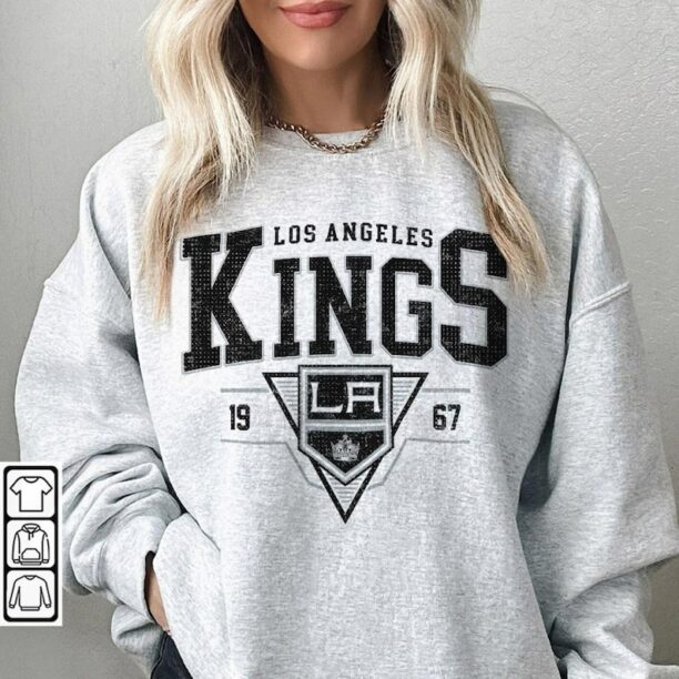 Vintage 90s Los Angeles Kings Shirt, Crewneck Los Angeles Kings Sweatshirt, Jersey Hockey Gift For Christmas