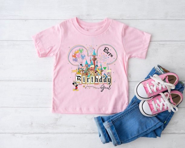 Personalized Shirt, Disney Birthday Girl, Disney Shirt, Disney Birthday, Disney Vacation, Birthday Princess