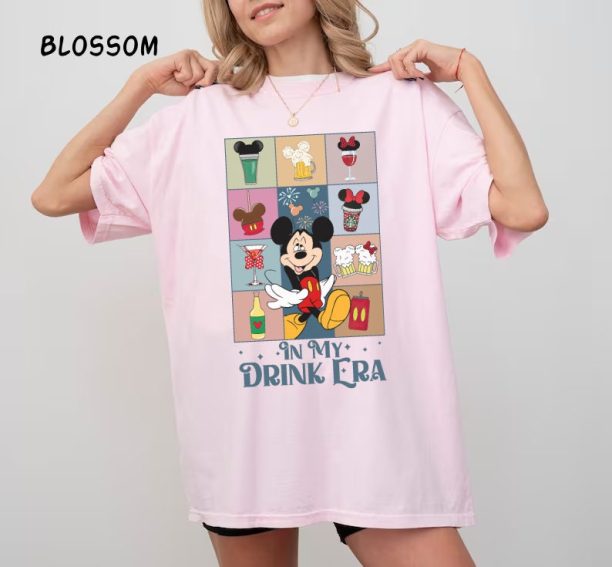 In My Drink Era Comfort Colors Shirt, Epcot Drinking Shirt, Mickey Drinking Shirt