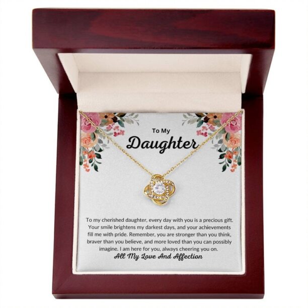 Gold Necklace Gift From Dad To Daughter, To My Daughter Necklace, Daughter Gift From Dad, Christmas Gift From Dad