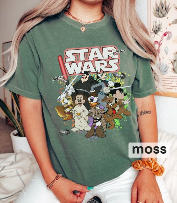 Star Wars Mickey Shirt, Disney Comfort Colors Shirt, Star Wars Characters, Disney Star Wars Shirt