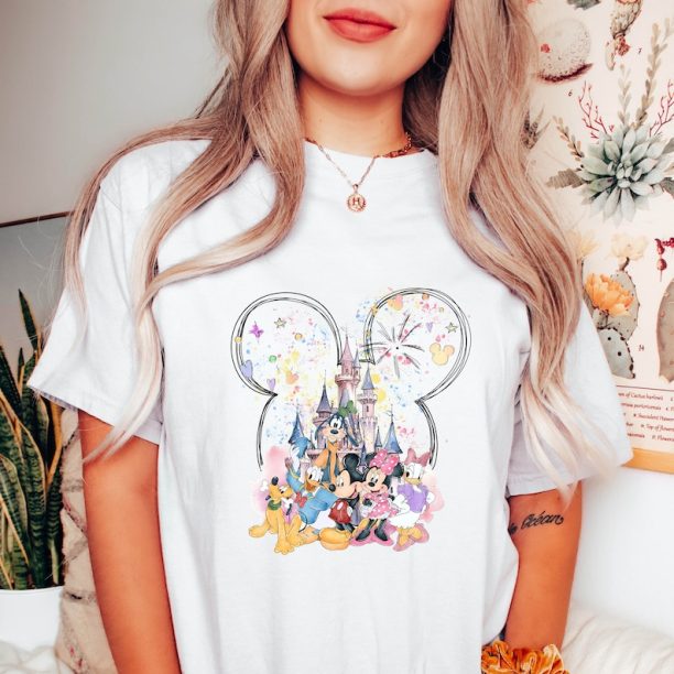 Comfort Colors® Mickey And Friend T-Shirt, Disney Castle Shirt, Disneyland Shirt, Mickey and Minnie Shirt