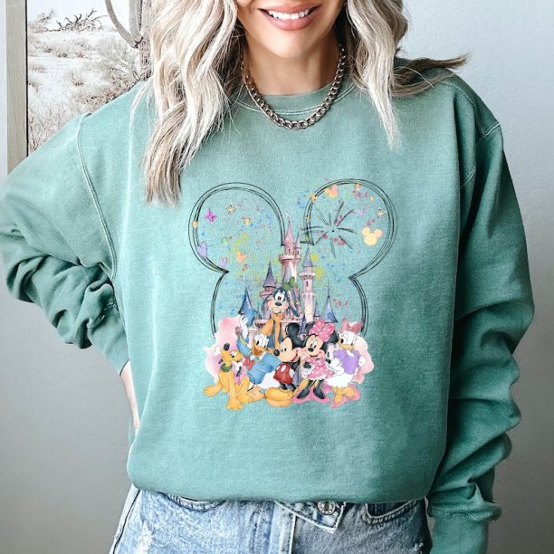 Comfort Colors® Mickey And Friend T-Shirt, Disney Castle Shirt, Disneyland Shirt, Mickey and Minnie Shirt