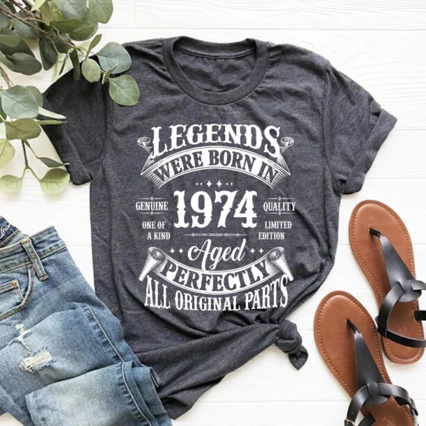 50th Birthday Gift For Women, 50th Birthday Shirt, Vintage 1974 Shirt, 50th Birthday Gift For Men, 50th Birthday Friend