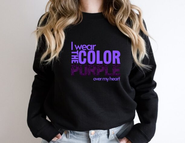 I wear the color purple over my heart Shirt, Color Purple Movie Shirt The Color Purple Movie 2023 Cast TShirt