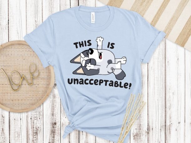 This is unacceptable Bluey Shirt, Retro Chilli Heeler Shirt, Dad Bluey Shirt, Chilli Heeler, Bluey Family Shirt