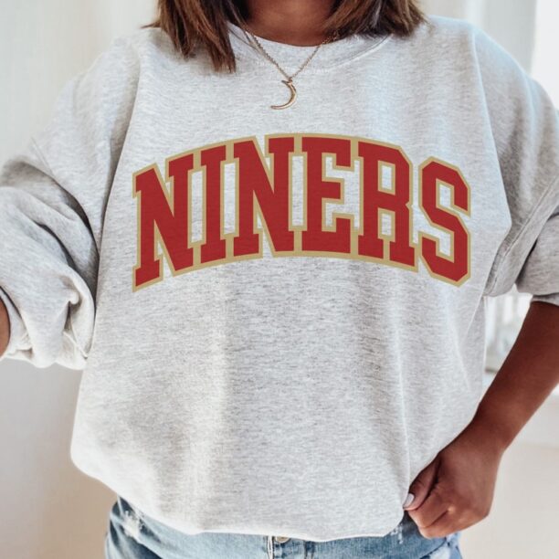 Vintage San Francisco Football Sweatshirt 49ers Football Crewneck Retro 49ers Shirt Gift for 49ers Football Fan San