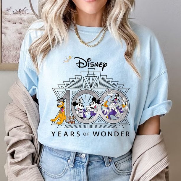 Comfort Colors® Disney 100 Years Of Wonder T-Shirt, Disney Vacation Shirt, Disney Party T-Shirt, Disneyland T-Shirt