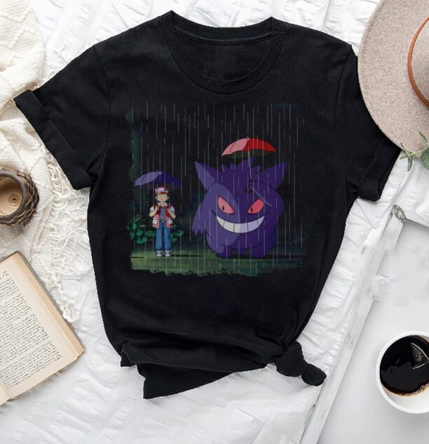 My Neighbor Gengar Pokemon T-Shirt, Gengar Shirt Fan Gifts, Funny Pokemon Gengar Shirt, Pokemon Ghost Shirt