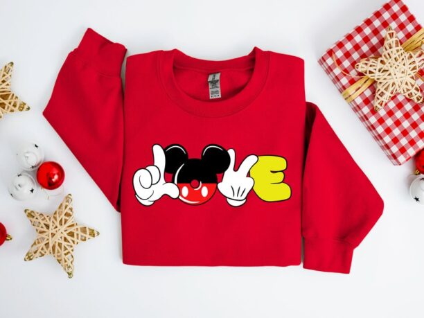 Disney Mickey Love shirt, Mickey Hand Love Valentines Tee, Disneyland Love Shirt, Mickey Minnie Shirt, Valentines Day