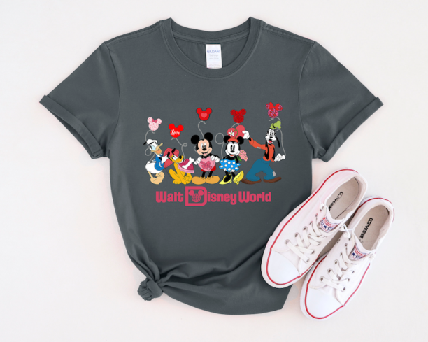 Disneyland Shirt, Valentines Day shirt, Mickey Minnie Donald Daisy Shirt, Disneyland Valentine's Day Shirt