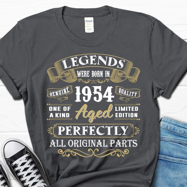 70th Birthday Gift, Born In 1954 Shirt, 70th Birthday Men’s Gift, 70th Bday T-shirt, 70 B-day Legend Gifts