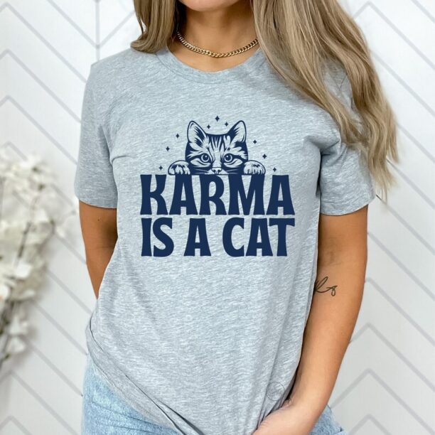 Karma Is A Cat Sweatshirt, Cat Sweatshirt, Gift For Her, Me And Karma Vibe, Evermore Sweatshirt, Karma Tee