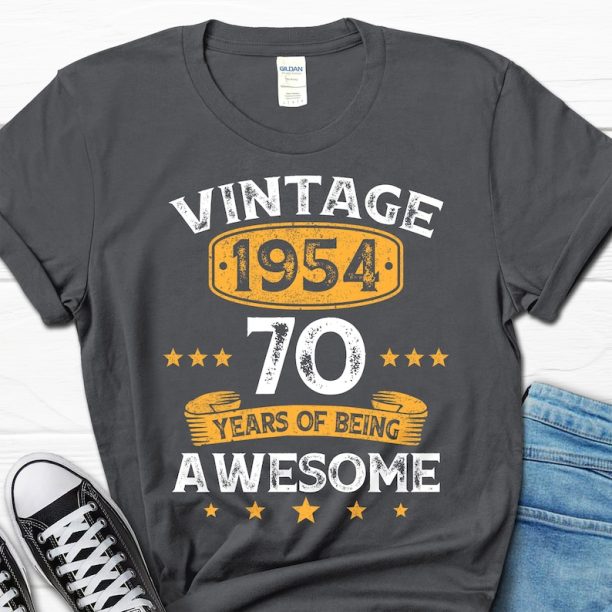 70th Birthday Gift, 70 Years Men's Gift, 70th Birthday Shirt, 70th Bday T-shirt, 70 B-day Gifts