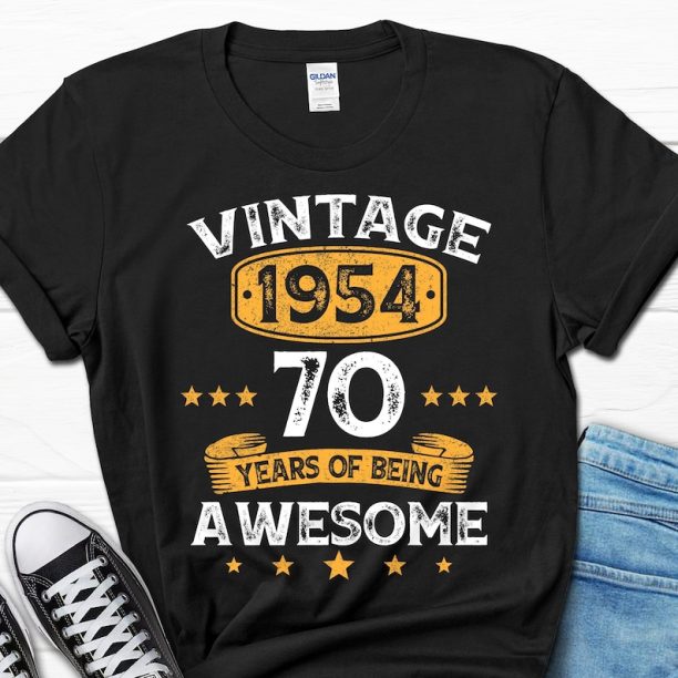 70th Birthday Gift, 70 Years Men's Gift, 70th Birthday Shirt, 70th Bday T-shirt, 70 B-day Gifts