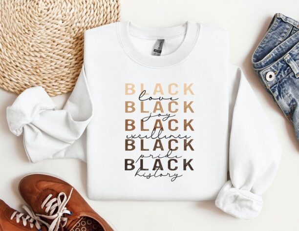 Black History Sweatshirt, MLK Black History Month Crewneck, Black History Month Gifts, Black Lives Matter Sweatshirt