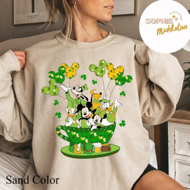 Disney Mickey and Friends St. Patrick's Day Shirt, Disney Saint Patrick's Day Gift, Disneyland Family Vacation