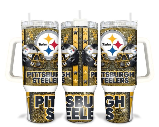 Pittsburgh Football Team Sublimated 40oz Quencher Tumbler