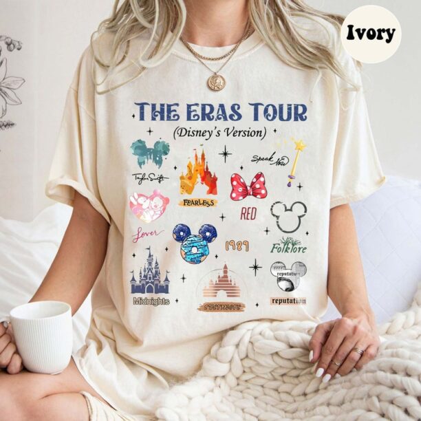 Disney The Eras Tour Shirt, Mickey Era Shirt, Retro Disneyland Castle Shirt, Mickey Minnie Eras Tour Shirt