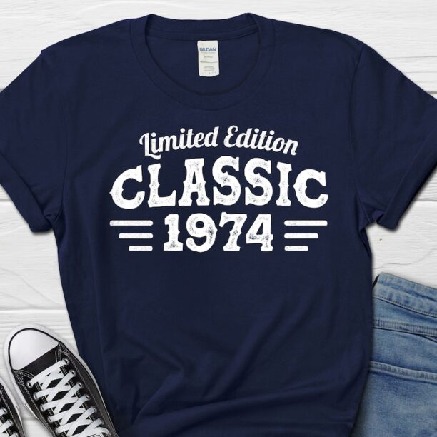 Classic 1974 Shirt, 50th Birthday Gift for Men, Birthday Gift from Wife, Dad Birthday Gift, Turning 50 T-Shirt