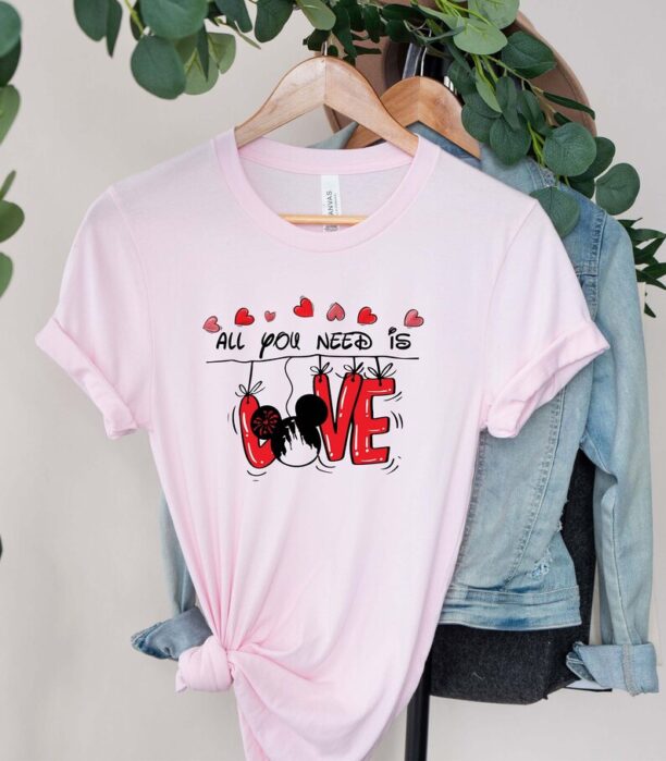 Disney Valentines Shirt, Disney Love Shirt, Mickey Minnie Valentine Shirt, Disney anniversary shirt.