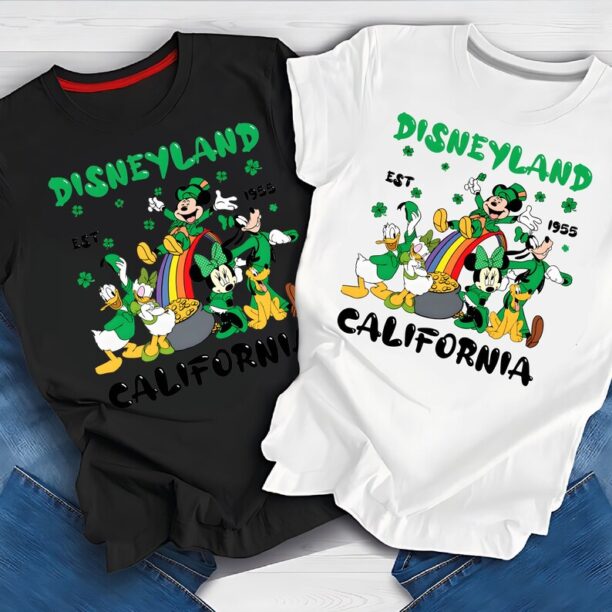 California Character PNG, Mickey St. Patrick's Day PNG, Mickey And Friends Patrick's Day Shirt