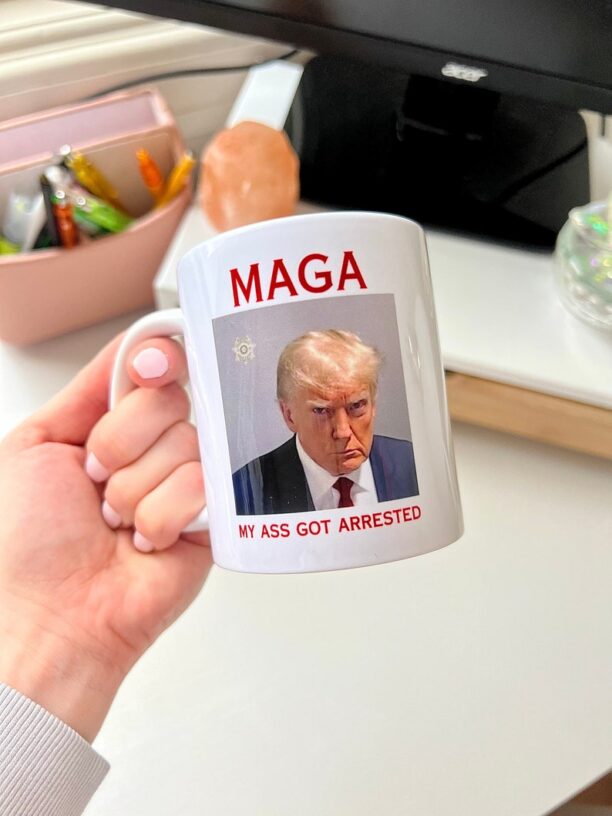 LOL Trump MUGshot Mug // Double Sided F Donald Trump Funny Gift for Democrat Biden 2024 Funny Political Gifts for