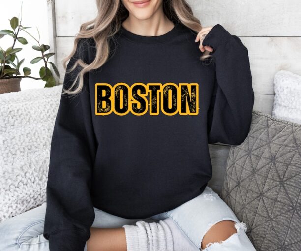 Boston Vintage Sweatshirt Boston Bruins Crewneck Sweatshirt Bruins Sweatshirt Boston Bruins Shirt Bruins Hockey