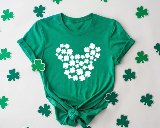 Disney St Patrick's Day Shirt, Disney Shamrock Family Shirt, St Patrick's Day Shirt, Mickey Head St Patrick's Day