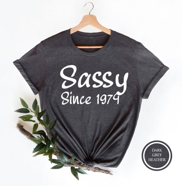 Sassy Since 1974, 50th Birthday, 50th Birthday Gift For Women, Birthday Date Shirt, 50th Birthday Party T-Shirt