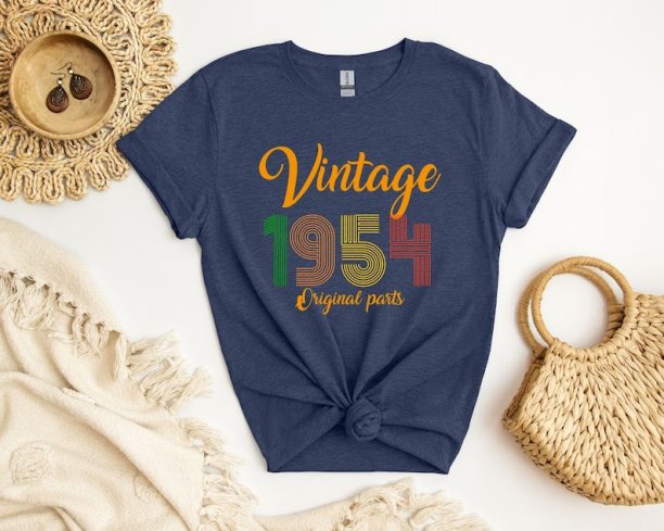 Birthday Shirt Vintage 1954 Shirt Vintage Seventy Shirt Seventieth Birthday Shirt Gift for Grandmother Gift for Grandpa