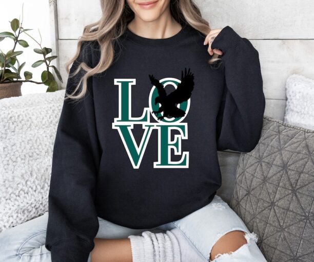 Eagles Sweatshirt Philly LOVE Sweatshirt Philly Eagles Sweatshirt Philly Shirt Eagles Football Sweatshirt Eagles