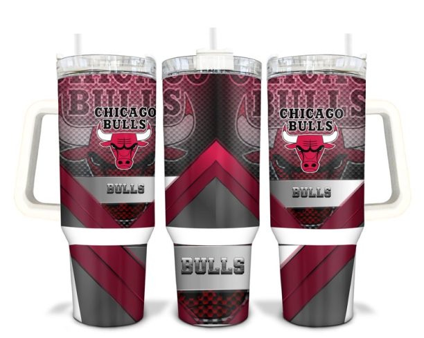 Chicago Basketball Sublimated 40oz Quencher Tumbler