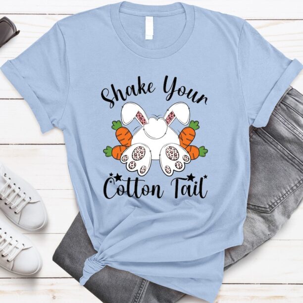 Cute Easter Shirt Shake Your Cottontail Shirt Easter Bunny Tail Sweatshirt Bunny Easter Sweater Funny Bunny Hoodie Happy
