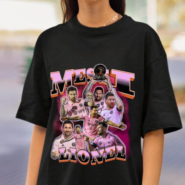 Lionel Messi T-Shirt, Messi Bootleg Shirt, 90s Vintage Tees, Retro Shirt, Soccer Messi, Lionel Messi, youth Messi shirt