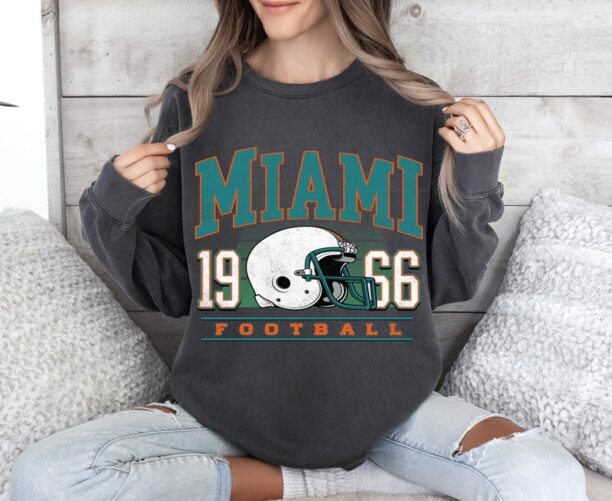 Miami Football Sweatshirt , Miami Football shirt , Vintage Style Miami Football Sweatshirt , Miami Fan Gift