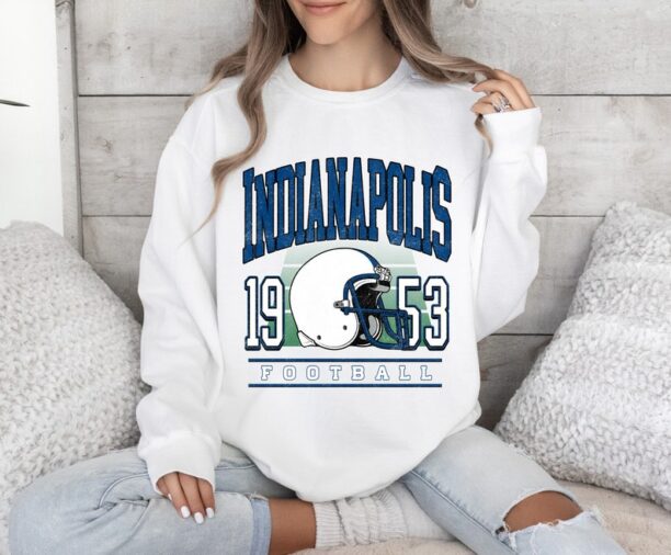 Indianapolis Football Sweatshirt , Indianapolis Football shirt , Vintage Style Indianapolis Football Sweatshirt