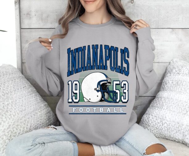 Indianapolis Football Sweatshirt , Indianapolis Football shirt , Vintage Style Indianapolis Football Sweatshirt