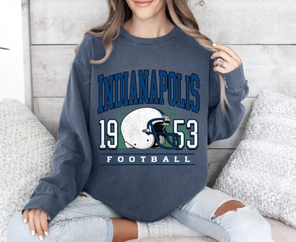 Indianapolis Football Sweatshirt , Indianapolis Football shirt , Vintage Style Indianapolis Football Sweatshirt