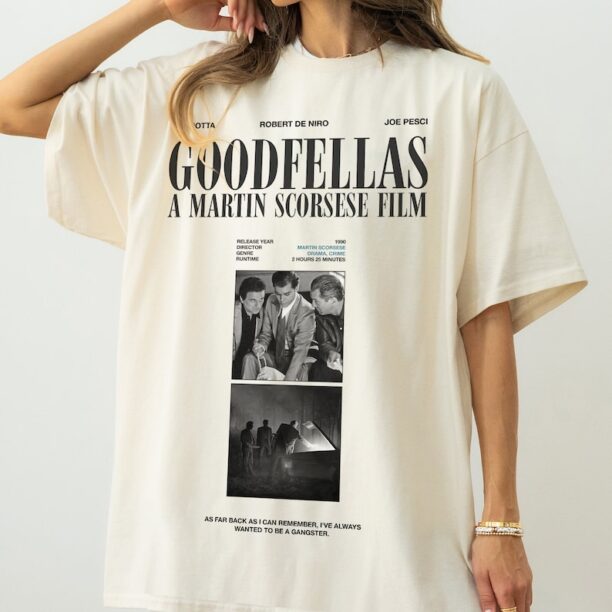 Goodfellas Movie Shirt, Retro Goodfellas Oversized Graphic Heavyweight T-Shirt