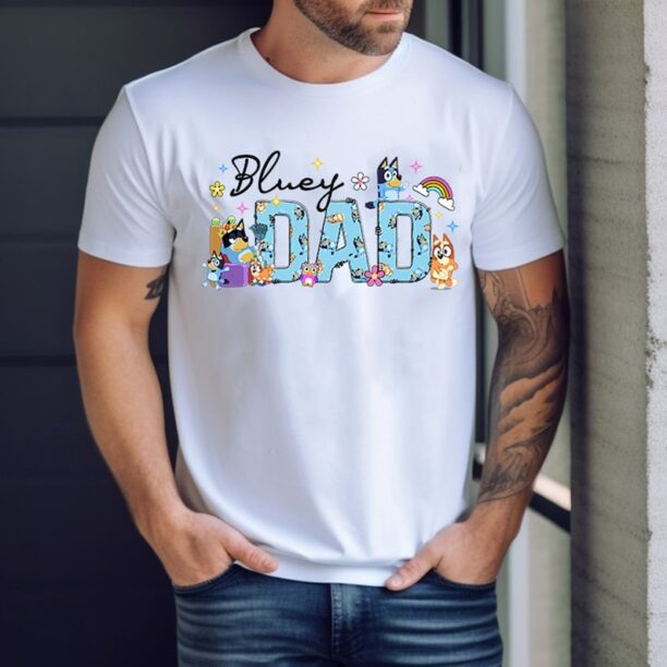 Custom Name Bluey Dad Shirt | Bandit Cool Dad Club Tshirt | Bluey Bandit Shirt | Dad Birthday Gift | Dad Bluey Shirt