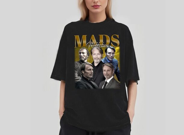 Mads Mikkelsen T-Shirt, Mads Mikkelsen Shirt, Mads Mikkelsen Tees, Retro T-Shirt, Vintage Shirt, Hip hop Graphic