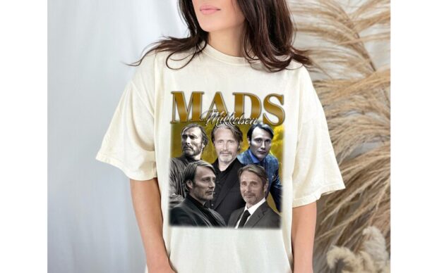 Mads Mikkelsen T-Shirt, Mads Mikkelsen Shirt, Mads Mikkelsen Tees, Retro T-Shirt, Vintage Shirt, Hip hop Graphic