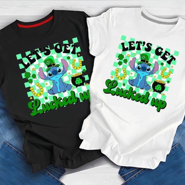 Stitch St. Patrick's Day PNG, Character St. Patrick's Day Shirt PNG, Stitch Patrick's Day Shirt, Stitch Patricks Day png