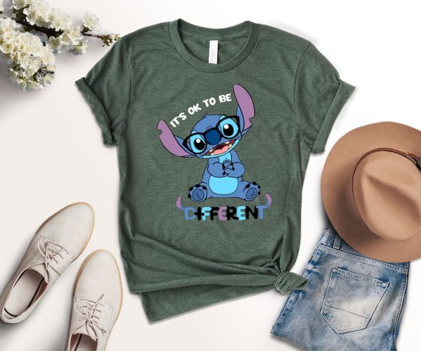 It's Ok To Be Different Autism Awareness Shirt, Disney Autism Shirt, Motivational Shirt, Autism Who Loves Stitch