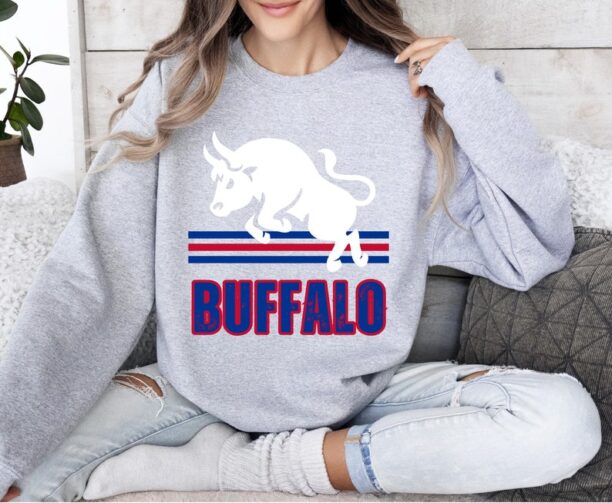 Buffalo Bills Vintage Sweatshirt Buffalo New York Sweatshirt Buffalo Fan Gift Buffalo Football Shirt Buffalo Bills