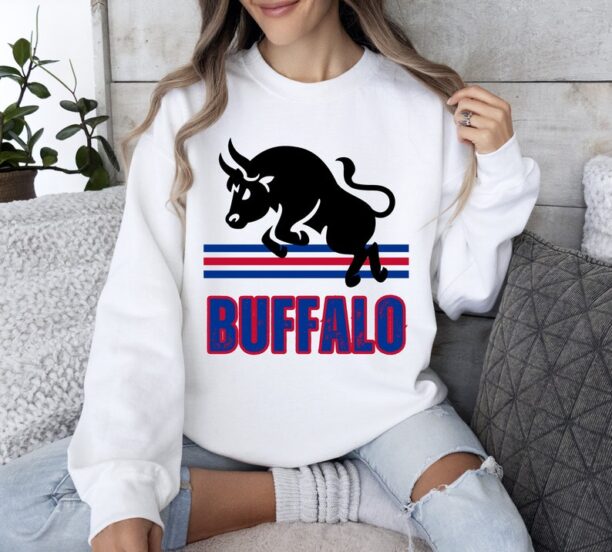 Buffalo Bills Vintage Sweatshirt Buffalo New York Sweatshirt Buffalo Fan Gift Buffalo Football Shirt Buffalo Bills