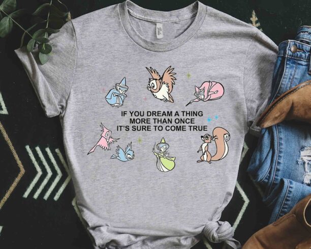 Disney Sleeping Beauty If You Dream A Thing More Than Once Retro T-Shirt