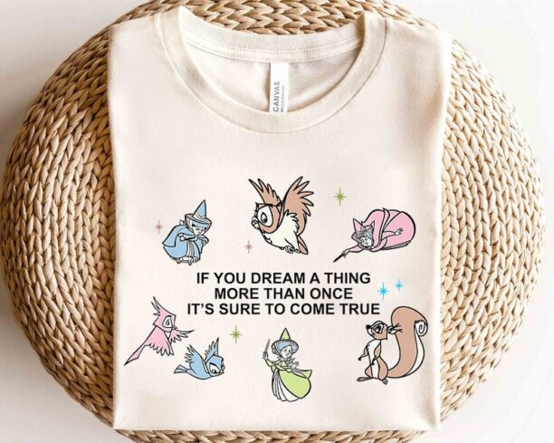 Disney Sleeping Beauty If You Dream A Thing More Than Once Retro T-Shirt