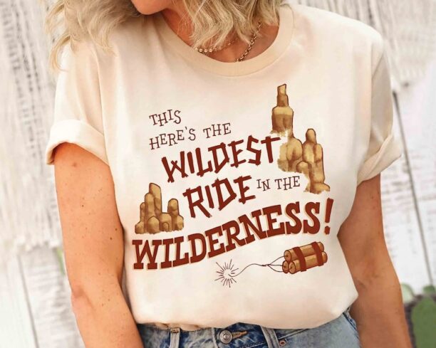 Disneyland The Wildest Ride In The Wilderness Big Thunder Mountain Railroad Shirt